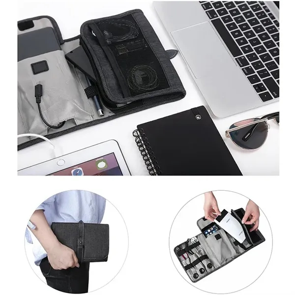 Custom Portable Compact Travel Electronics Organizer Bag