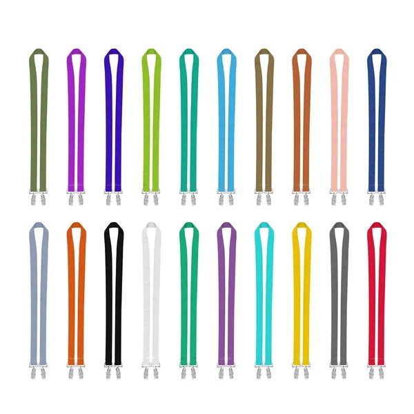 3/4" Full Color Double Ended Polyester Lanyard