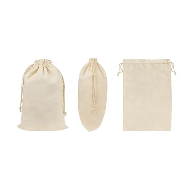 Large Cotton Drawstring Bag Organizer 19"x14"