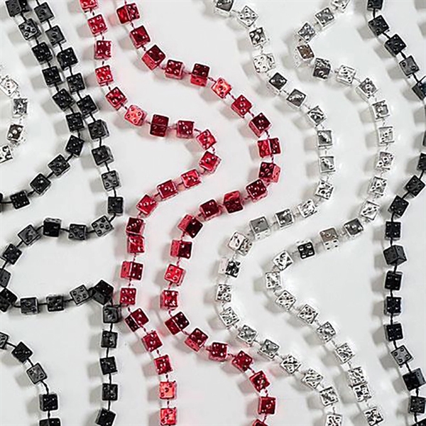Dice Medallion Beads Necklace Party Necklace - Dice Medallion Beads Necklace Party Necklace - Image 1 of 2