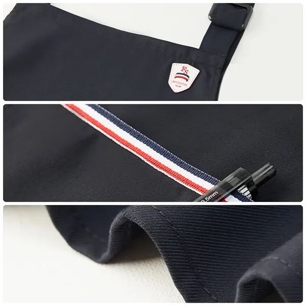 12 oz. Serge Kitchen Apron w/ Shoulder strap & 2 pockets