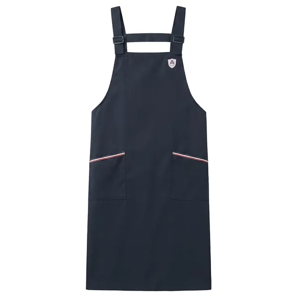 12 oz. Serge Kitchen Apron w/ Shoulder strap & 2 pockets