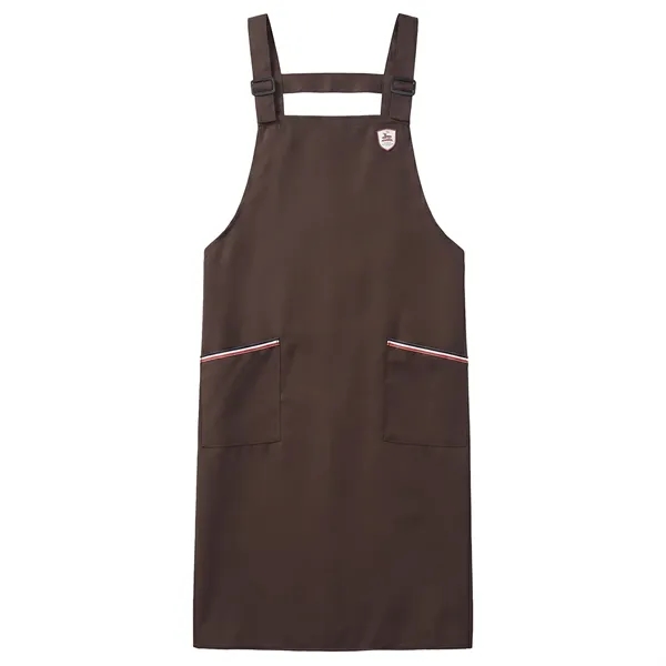 12 oz. Serge Kitchen Apron w/ Shoulder strap & 2 pockets