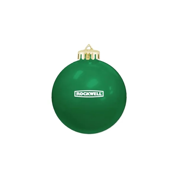 3 1/4" USA-Made Round Glossy Shatterproof Ornament