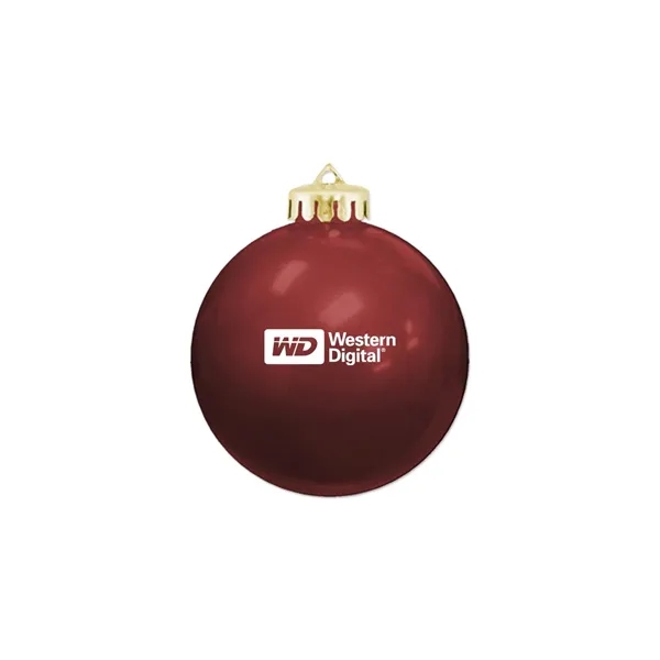 3 1/4" USA-Made Round Glossy Shatterproof Ornament