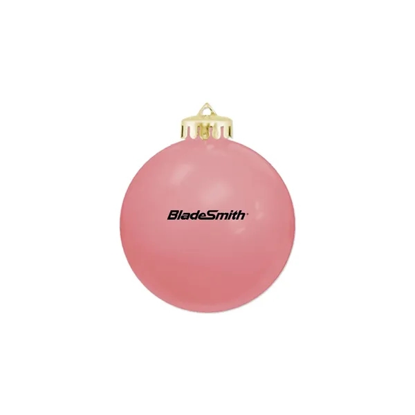 3 1/4" USA-Made Round Glossy Shatterproof Ornament