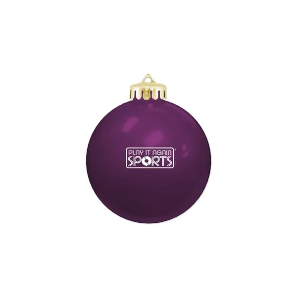 3 1/4" USA-Made Round Glossy Shatterproof Ornament