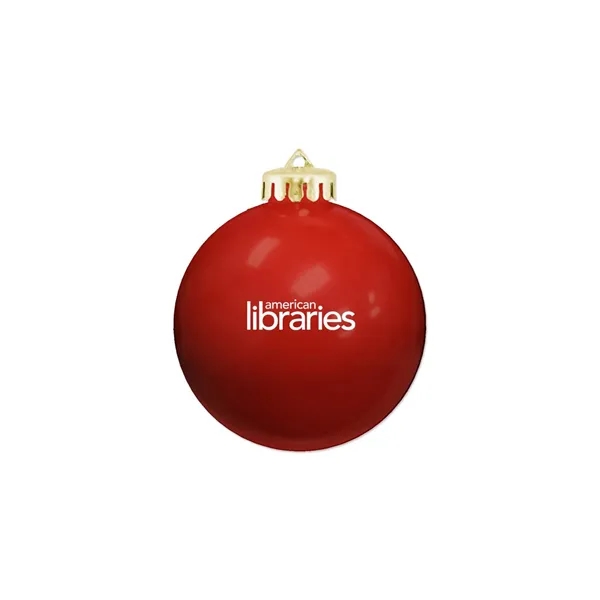 3 1/4" USA-Made Round Glossy Shatterproof Ornament
