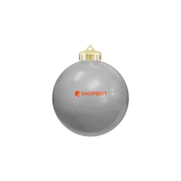 3 1/4" USA-Made Round Glossy Shatterproof Ornament