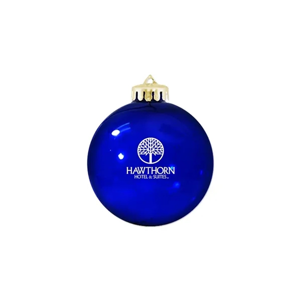 3 1/4" USA-Made Round Glossy Shatterproof Ornament