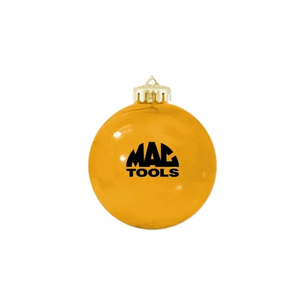 3 1/4" USA-Made Round Glossy Shatterproof Ornament