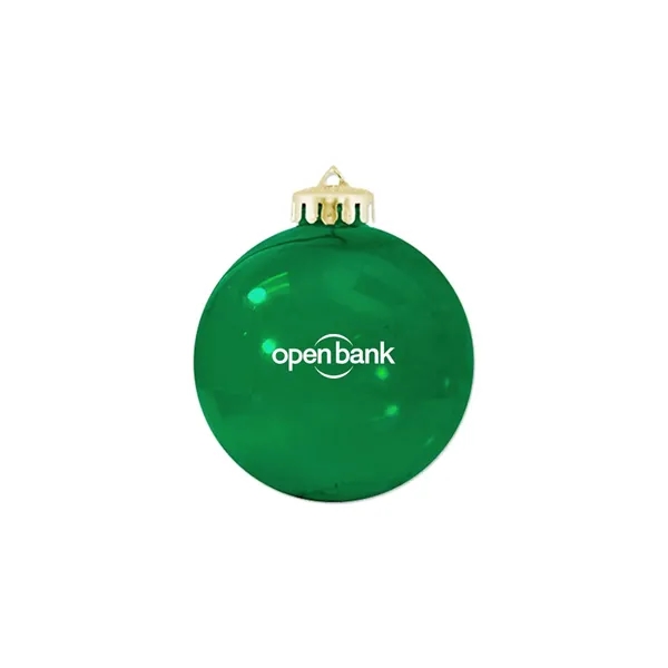 3 1/4" USA-Made Round Glossy Shatterproof Ornament