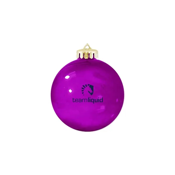 3 1/4" USA-Made Round Glossy Shatterproof Ornament