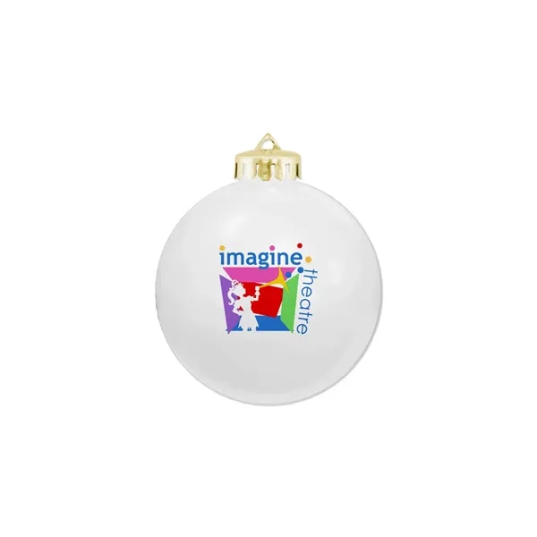 3 1/4" USA-Made Round Glossy Shatterproof Ornament