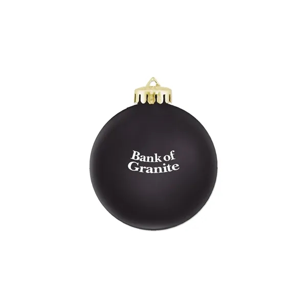 3 1/4" Satin Finish Round Shatterproof Ornament