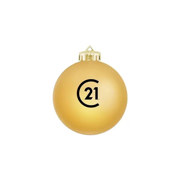 3 1/4" Satin Finish Round Shatterproof Ornament