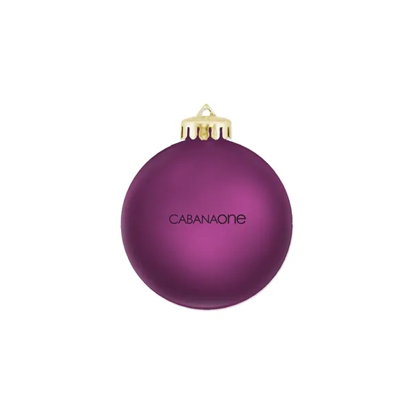 3 1/4" Satin Finish Round Shatterproof Ornament