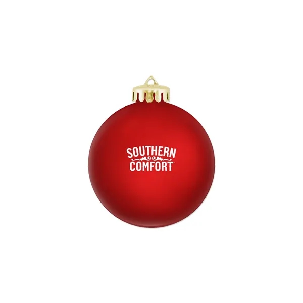 3 1/4" Satin Finish Round Shatterproof Ornament