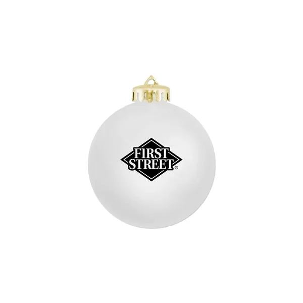 3 1/4" Satin Finish Round Shatterproof Ornament
