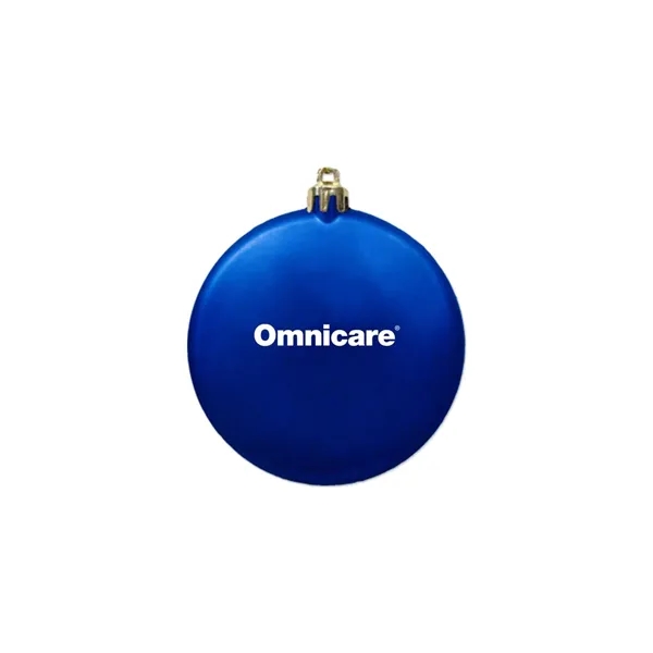 3" Satin Finish Flat Shatterproof Ornament