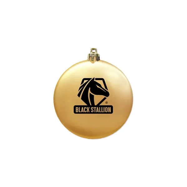 3" Satin Finish Flat Shatterproof Ornament