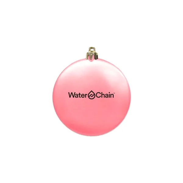 3" Satin Finish Flat Shatterproof Ornament