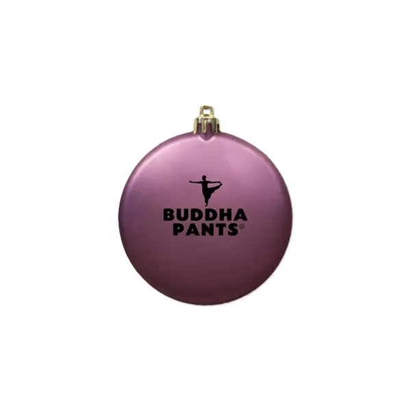3" Satin Finish Flat Shatterproof Ornament