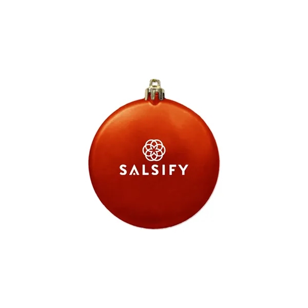 3" Satin Finish Flat Shatterproof Ornament