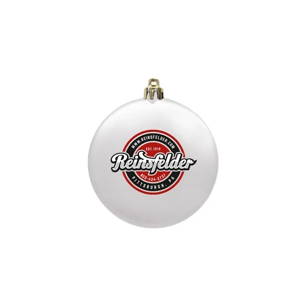 3" Satin Finish Flat Shatterproof Ornament