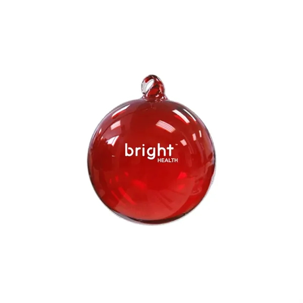 3" Hand Blown Glass Ornament