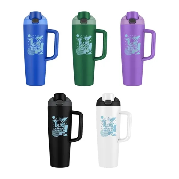Monticello 30 oz Vacuum Mug w/Push up Lid