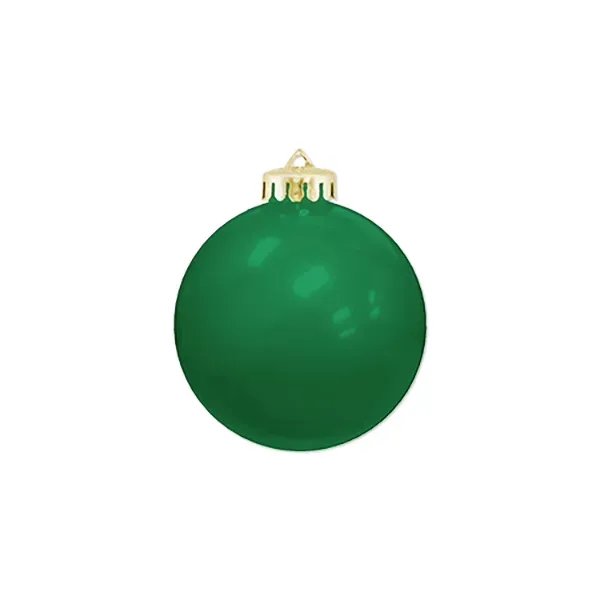 3 1/4" USA-Made Round Glossy Shatterproof Ornament