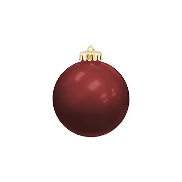 3 1/4" USA-Made Round Glossy Shatterproof Ornament