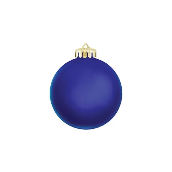 3 1/4" Satin Finish Round Shatterproof Ornament