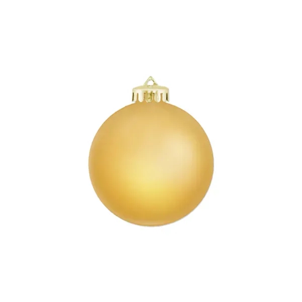 3 1/4" Satin Finish Round Shatterproof Ornament