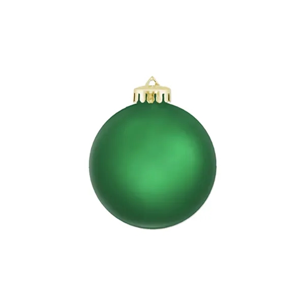 3 1/4" Satin Finish Round Shatterproof Ornament