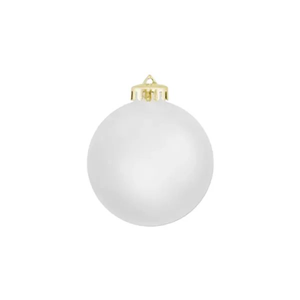 3 1/4" Satin Finish Round Shatterproof Ornament
