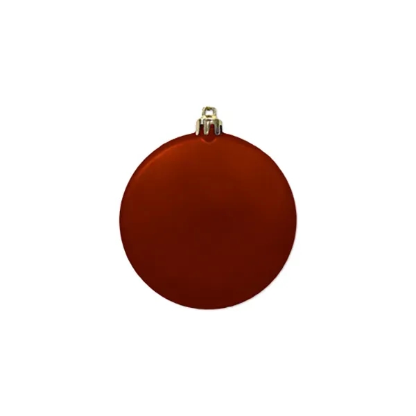 3" Satin Finish Flat Shatterproof Ornament
