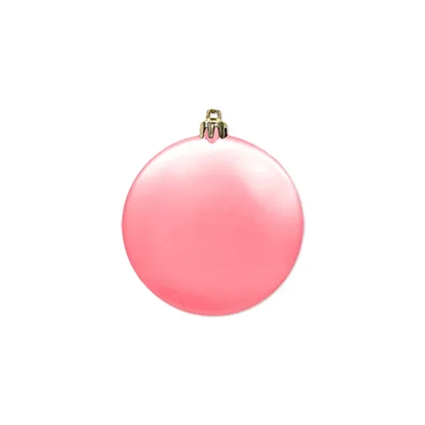 3" Satin Finish Flat Shatterproof Ornament