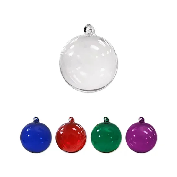 3" Hand Blown Glass Ornament