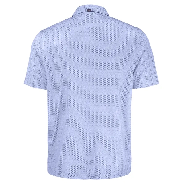 Cutter & Buck Pike Recycled Shadow Check Print Mens Polo