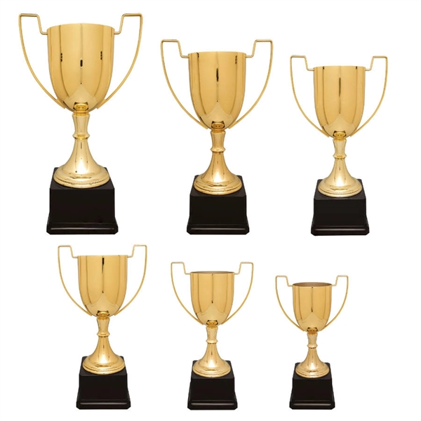 Gold Metal Trophy Cup on Base - Gold Metal Trophy Cup on Base - Image 0 of 0