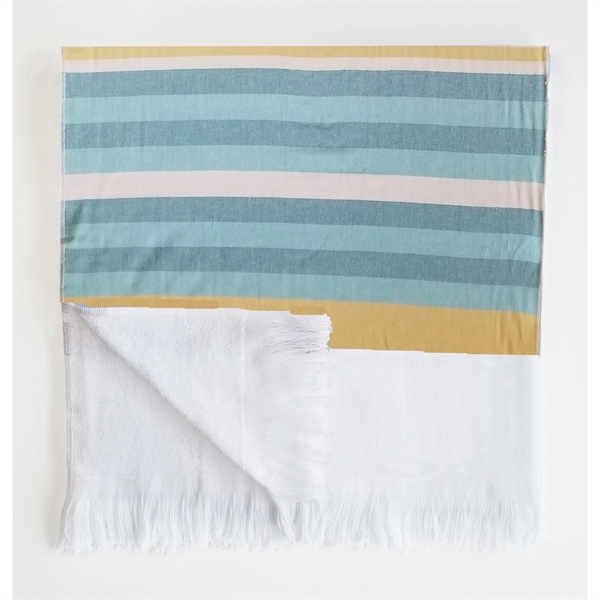 36x70 Turkish Beach Towel With Fringes - 36x70 Turkish Beach Towel With Fringes - Image 7 of 32