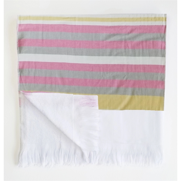 36x70 Turkish Beach Towel With Fringes - 36x70 Turkish Beach Towel With Fringes - Image 8 of 32