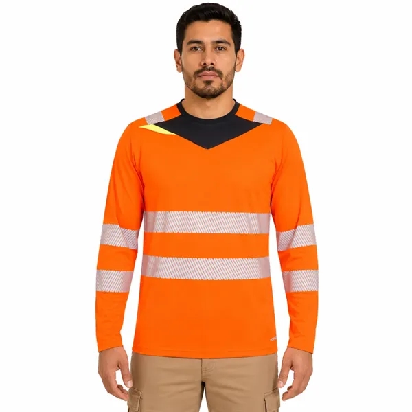 PORTWEST® Moisture Wicking DX4 Hi-Vis Long Sleeve T-Shirt