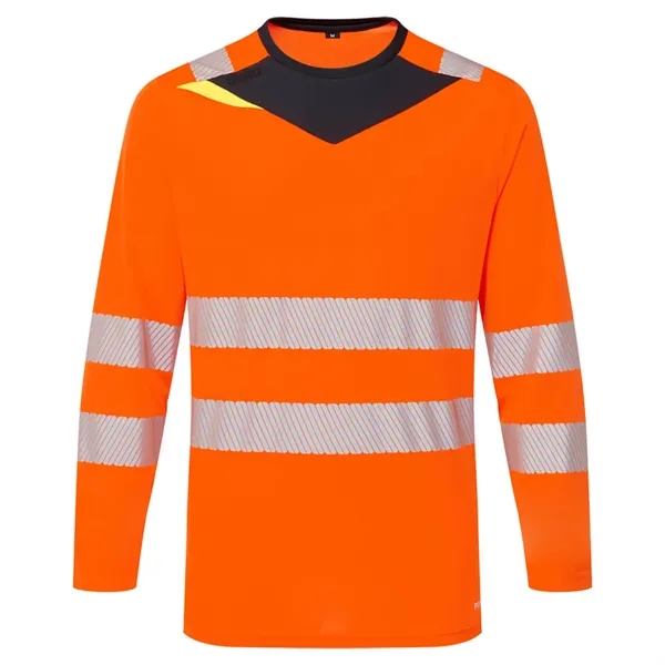 PORTWEST® Moisture Wicking DX4 Hi-Vis Long Sleeve T-Shirt