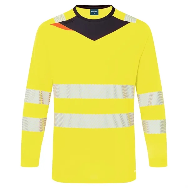 PORTWEST® Moisture Wicking DX4 Hi-Vis Long Sleeve T-Shirt