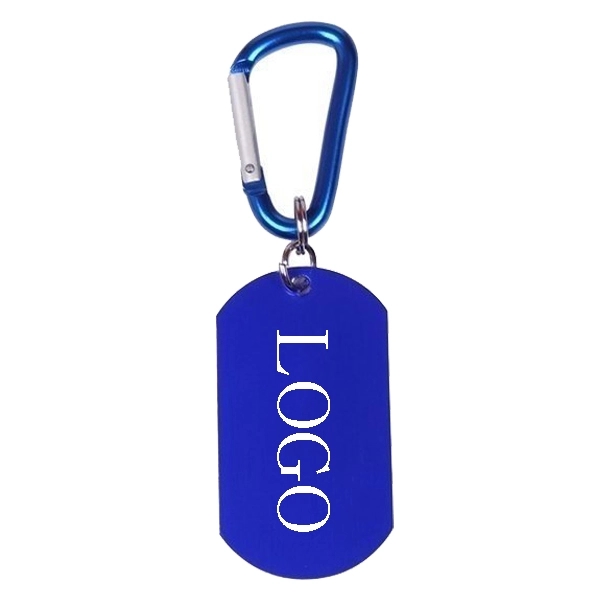 DOG TAG CARABINER KEY CHAIN - DOG TAG CARABINER KEY CHAIN - Image 0 of 3