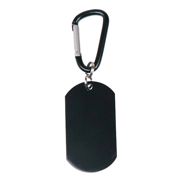DOG TAG CARABINER KEY CHAIN - DOG TAG CARABINER KEY CHAIN - Image 1 of 3