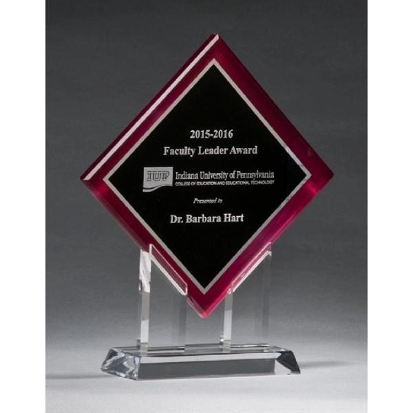 Laser Engraved Diamond Award 8.5x10 - Laser Engraved Diamond Award 8.5x10 - Image 5 of 5